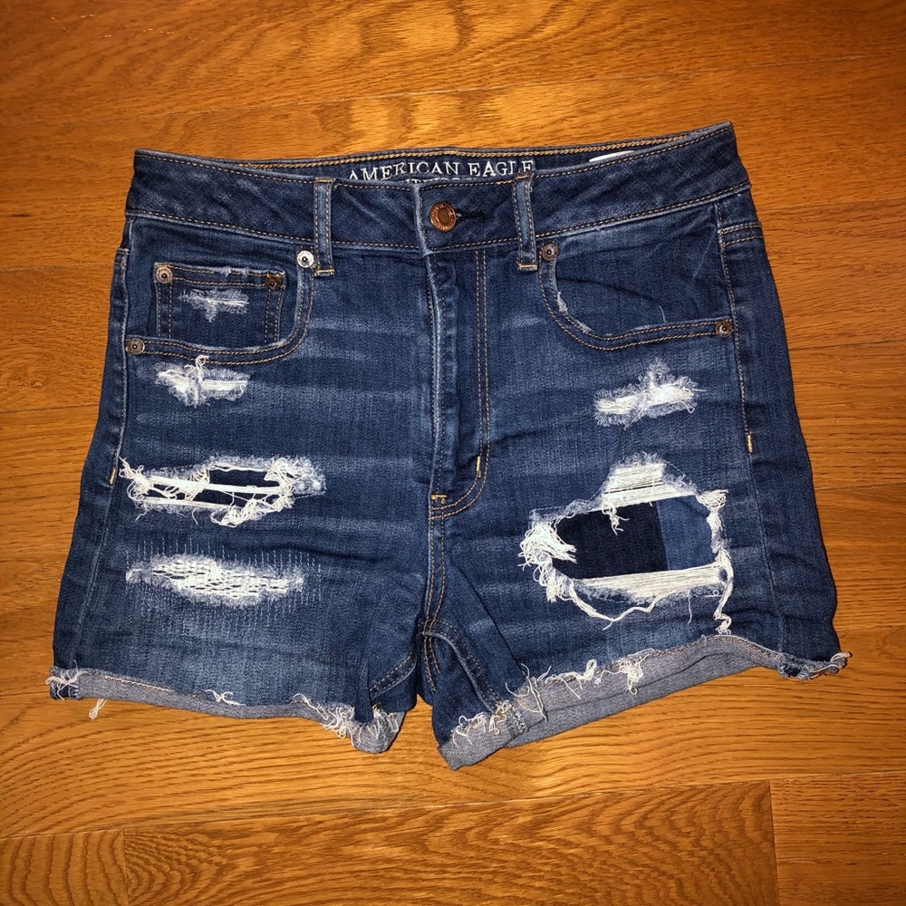 Hi-rise women’s American eagle jean shorts